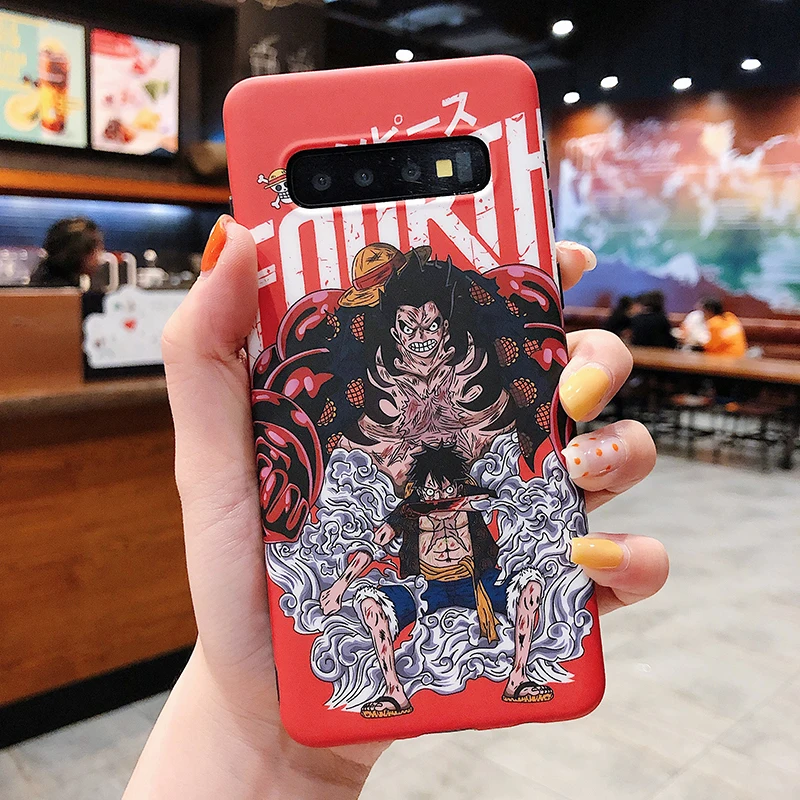 YHBBCASES для samsung Note 10 Plus 8 9 японские Мультяшные соломенные шляпы Луффи чехол для телефона samsung Galaxy S10 S8 S9 Plus Чехлы для пар