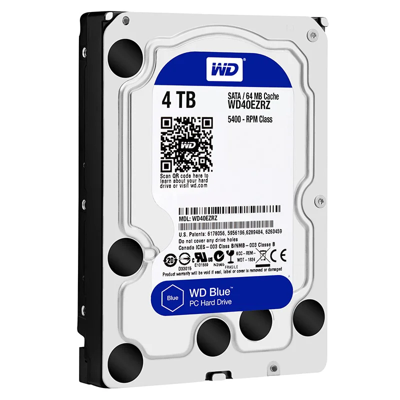 Оригинальный Западный Цифровой синий настольный компьютер HDD 4 ТБ 5400 RPM 3 5 ''SATA