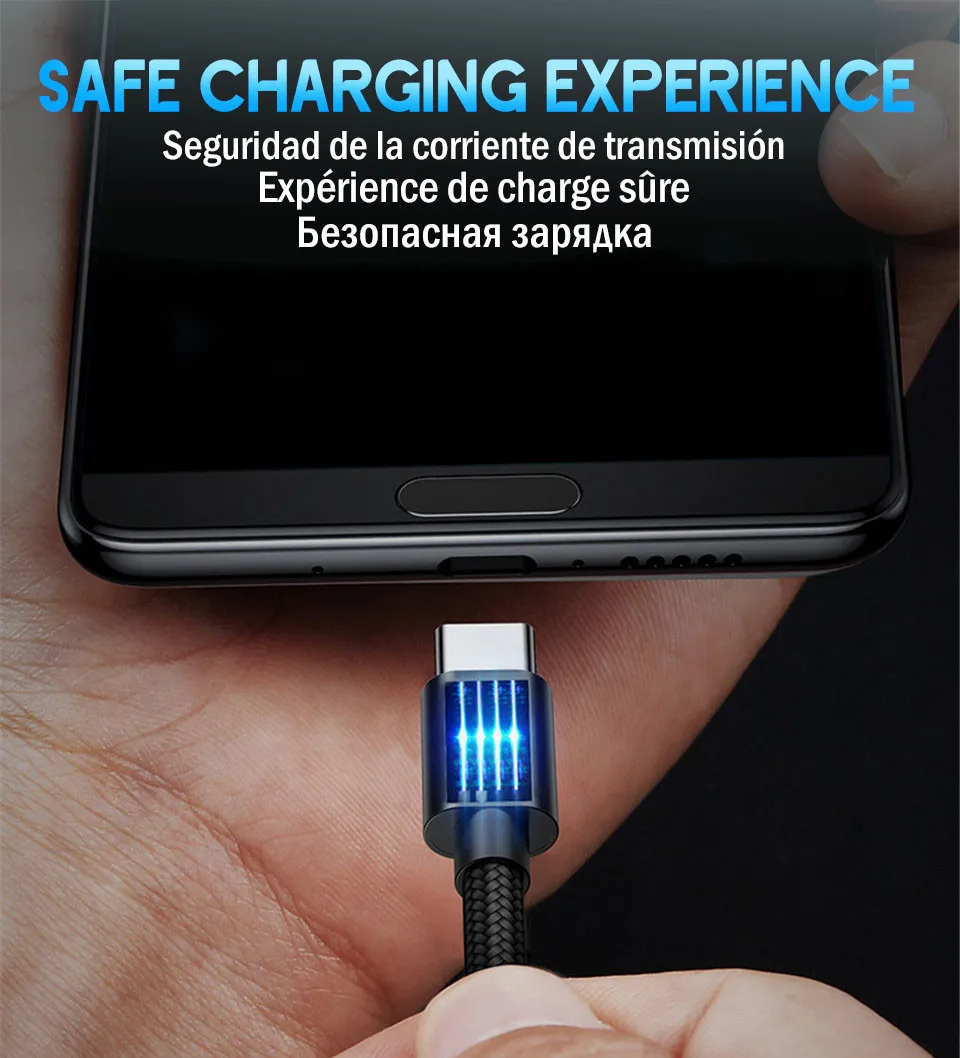 2.4A usb type-C кабель для huawei P30 Pro mate 20 Xiaomi Redmi Note 7 шнур для samsung Galaxy S10 S9 Plus A50 Быстрая зарядка USB