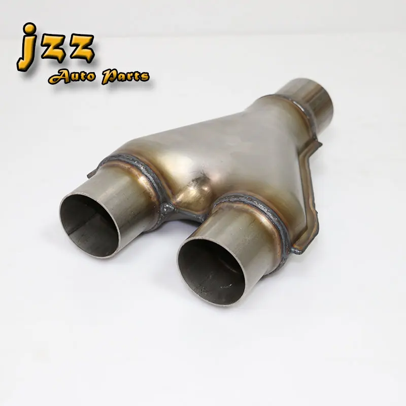 JZZ 51 мм/57 мм/63 мм Inelt/Outlet универсальная нержавеющая сталь Модифицированная Автомобильная выхлопная y-труба высокого качества глушитель наконечник y-образный
