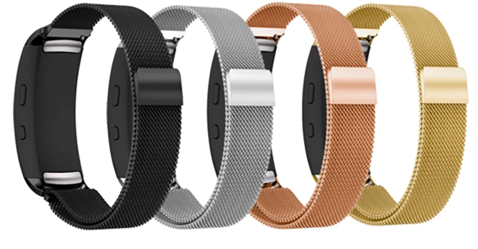 Миланские ремешки из нержавеющей стали для samsung gear Fit 2 SM-R360 браслет с магнитной петлей ремешок для samsung Galaxy gear Fit2 Pro