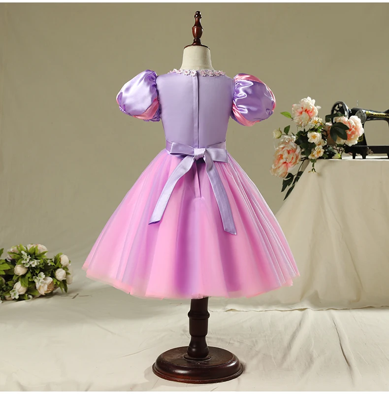 Ruifglasb girl party dress Princess raiponce vestido infantil rapunzel ball gown dresses aniversario prenses elbise costume | Детская