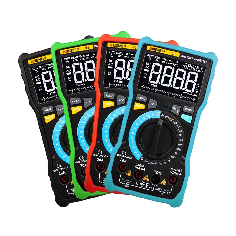 TRUE RMS 6000 отсчетов V7 цифровой мультиметр квадратная волна сопротивление