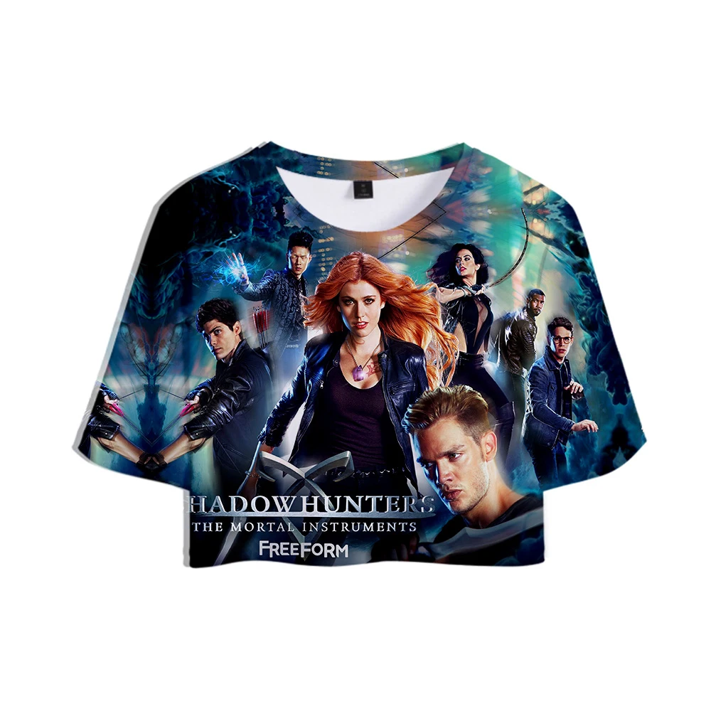 Женская футболка с объемными теневыми охотниками повседневная сексуальная в