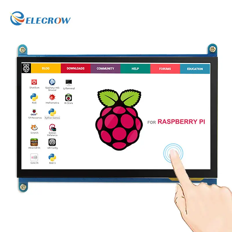 Elecrow Raspberry Pi 3 сенсорный Экран 7 дюймов ЖК дисплей Дисплей HD 1024X600 &quotIPS монитор TFT RPI