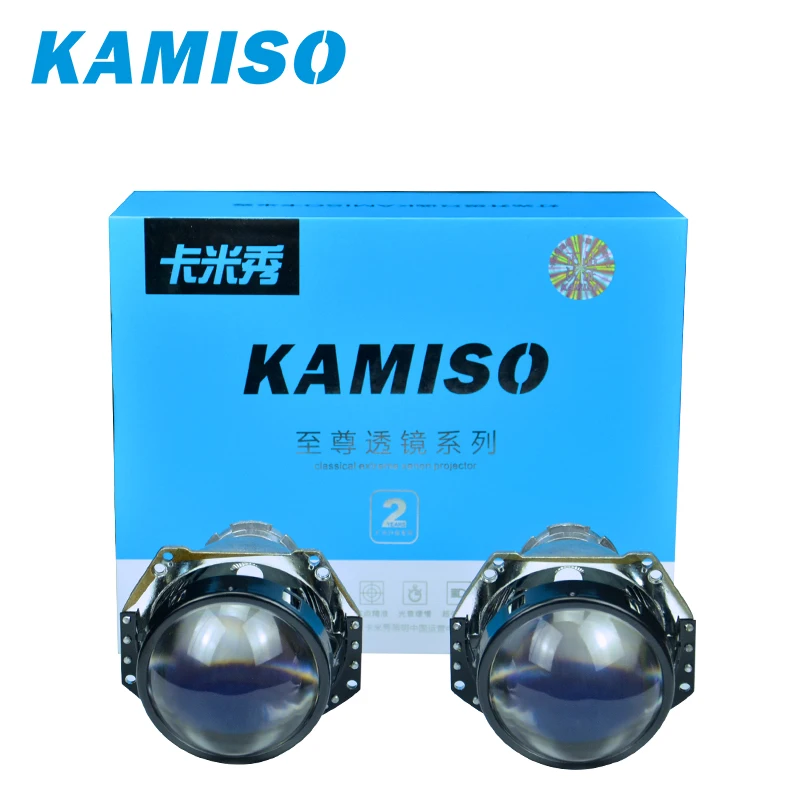 KAMISO Горячая продажа 1 пара фар для проектора автомобиля 3 дюйма ксеноновые линзы