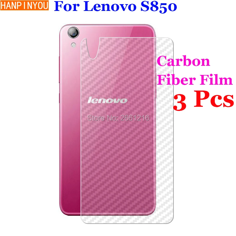 3 шт./лот для Lenovo S850 S 850 S850T 5 0 &quot3D Нескользящая прозрачная задняя пленка из