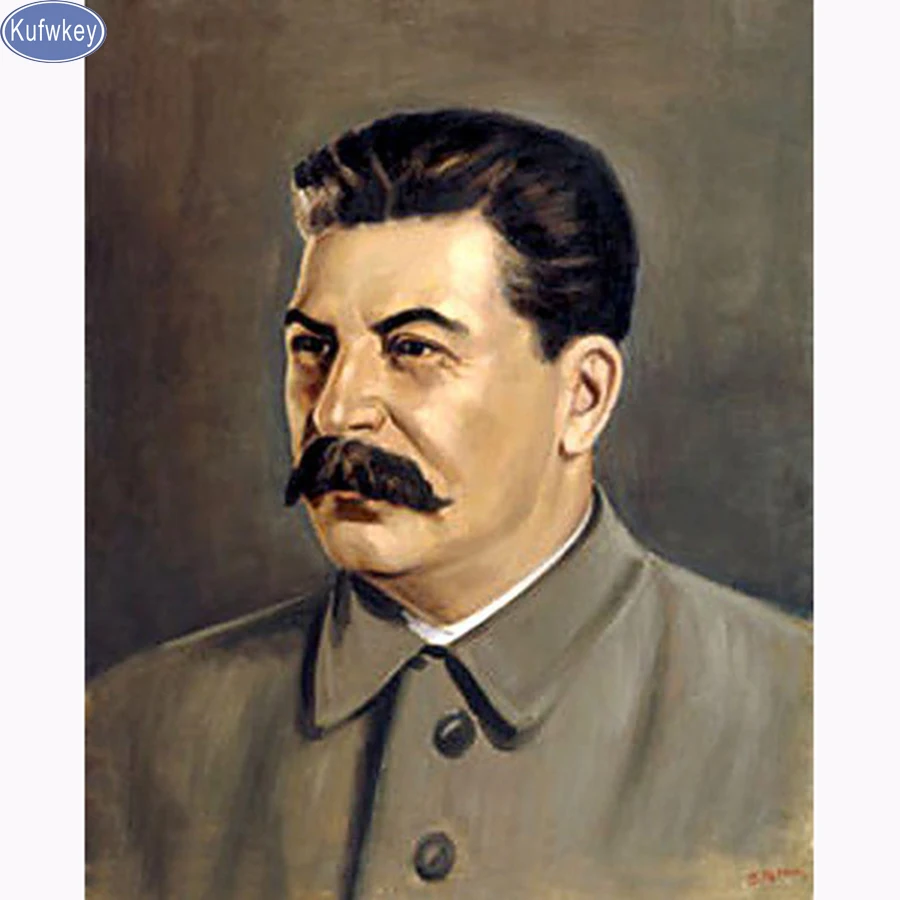 Полноразмерная Алмазная вышивка лидер Сталин портрет 5D алмазная живопись своими