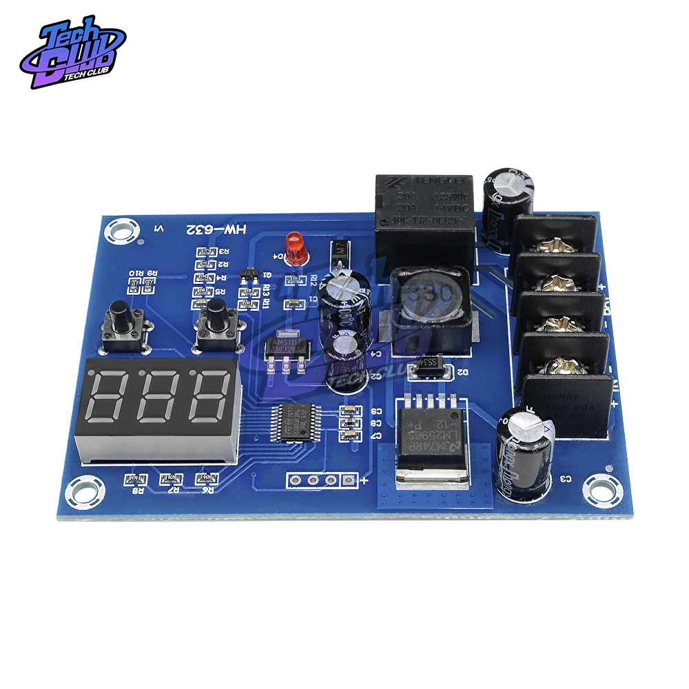 XH-M603 12-24V Charging Control Module Digital LED Display Storage Lithium Battery Charger Switch Protection Board | Инструменты