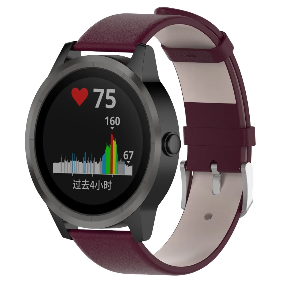 Новый кожаный ремешок COMLYO для часов Garmin Vivoactive 3 vivomove HR сменный Браслет
