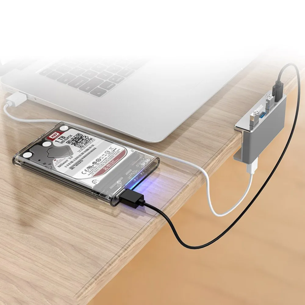 Orico, 4 порта, USB 3,0, концентратор, зажим, дизайн, алюминиевый сплав, зажим, портативный размер, зарядное устройство, зарядное устройство, концентратор, станция для ноутбука