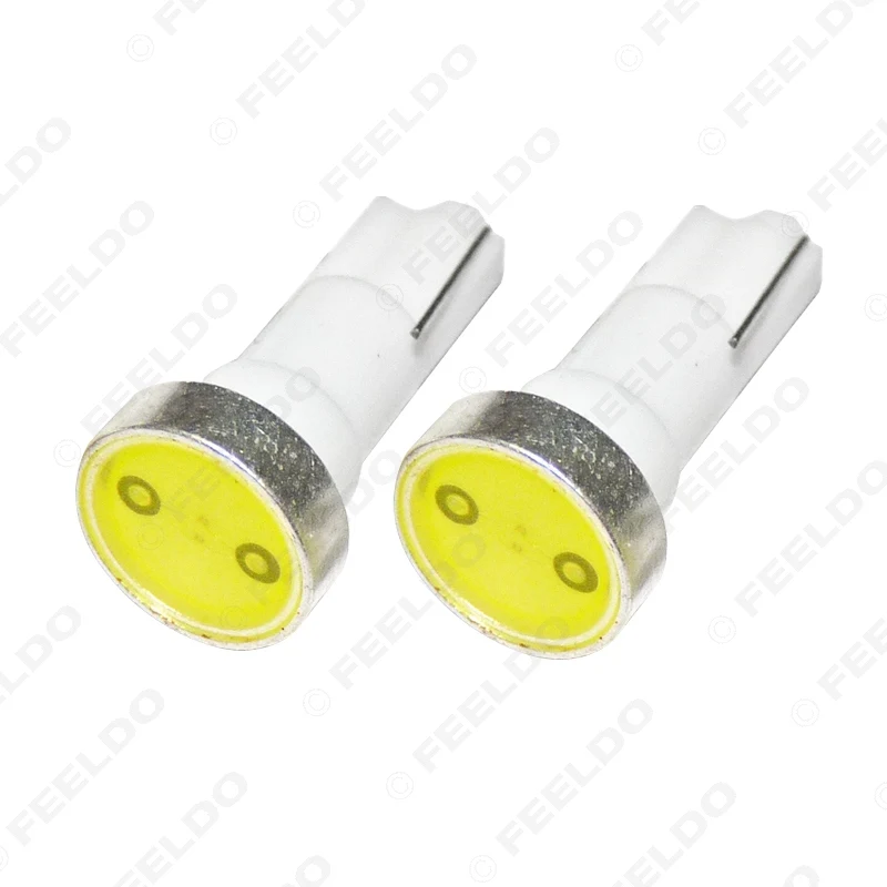 FEELDO 10 шт. Super T5 Power 1 Вт 1LED Автомобильные светодиодные клиновидные панели освещения