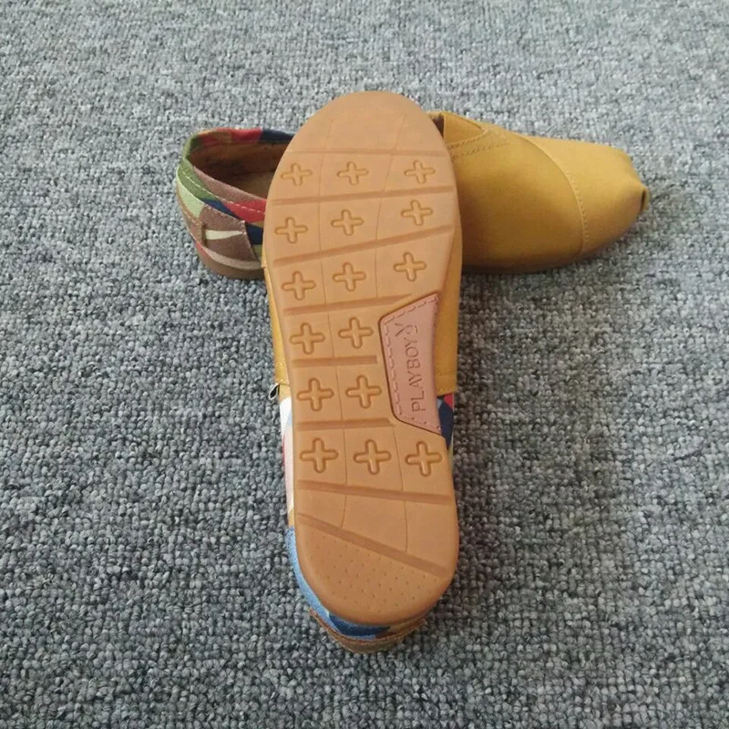 Классические повседневные женские парусиновые туфли на плоской подошве модель