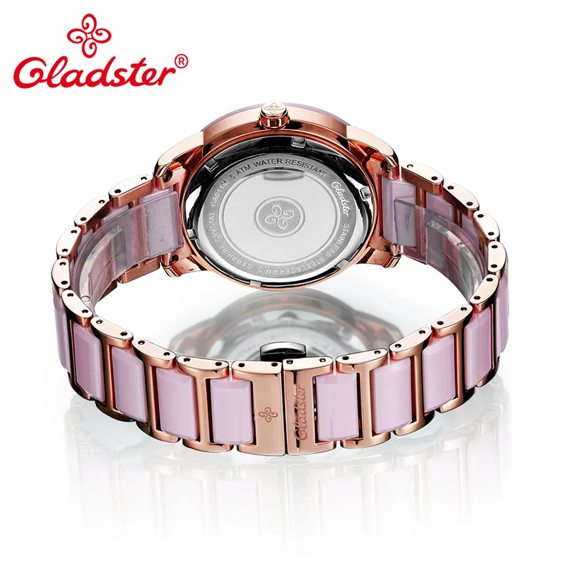 Женские наручные часы Gladster роскошные японские керамические MIYOTA 2115-3H с сапфировым