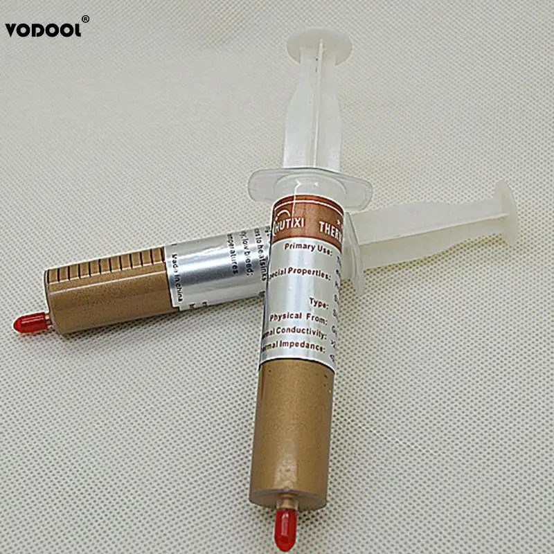 Термопаста VODOOL для процессора 2 шт. силиконовая охлаждения ЦПУ|gpu cooling|gold thermal