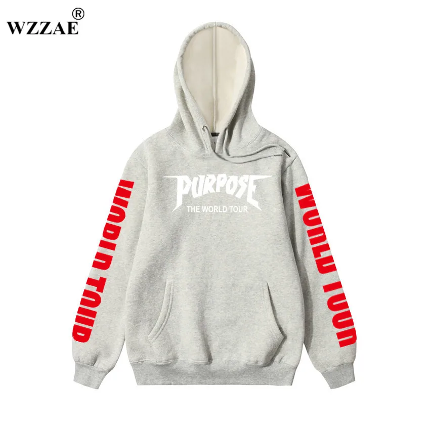 2018 Purpose Tour толстовки для мужчин Джастин Бибер Hop Hoodie Kanye Streetwear брендовые Swag Tyga