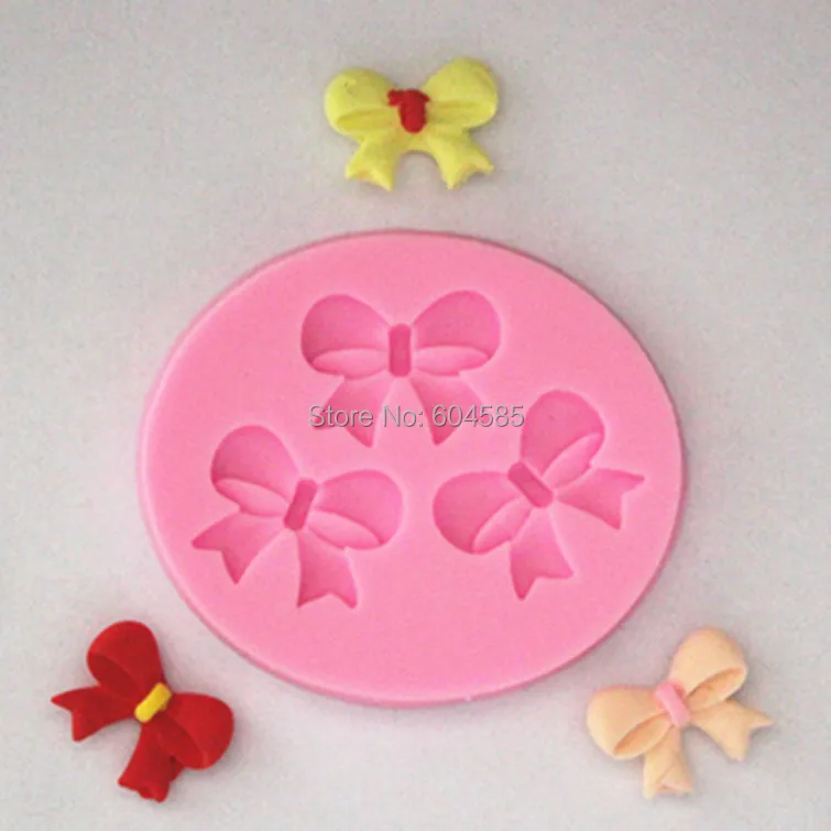 Форма для торта с бантиком Fondant мыла шоколада кухни выпечки FM021|mould for|chocolate mouldfondant