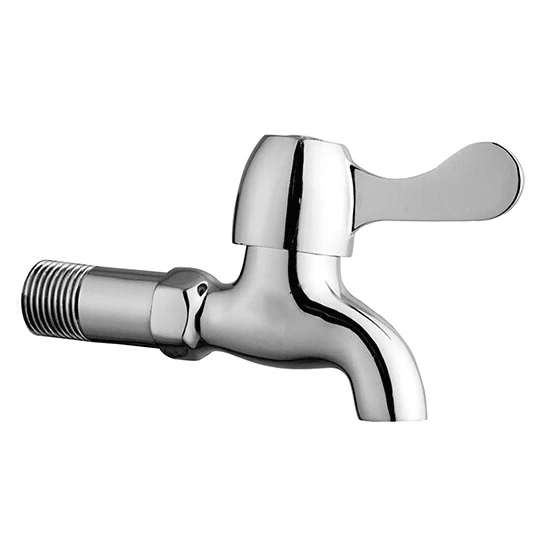 

L15103 - Luxury Wall Mounted Chrome Color Brass Bibcock