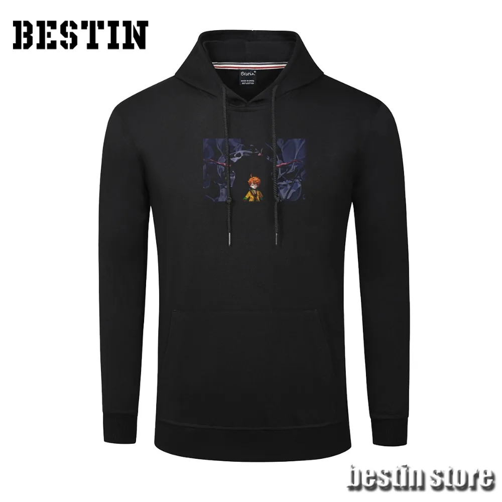 Bestin New Anime The Promised Neverland Cotton T shirt/Sweatshirt/Hoodies Unisex Cosplay Harajuku Good Quality Hipster X1290 | Мужская