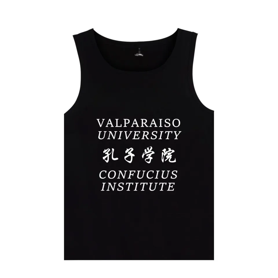 Рубашка на бретелях Confucius Institute для мужчин и женщин брендовая летняя одежда топы в
