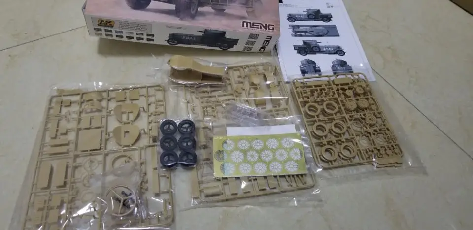 Meng VS 010 масштаб 1/35 Британский RR армированный автомобиль модель 1920/пластиковая