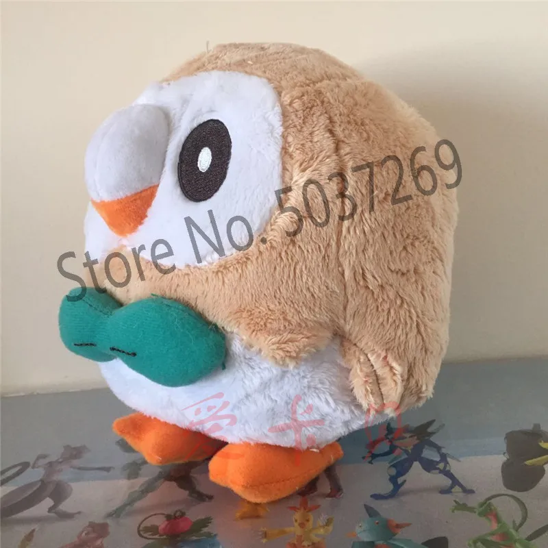 Новый аниме PokOe Go Пикачу Rowlet 18 см Плюшевые игрушки Sun Moon Starter животное кукла для