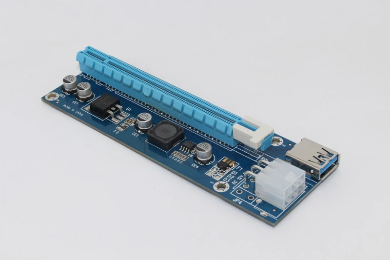 PCI E Riser Express 1X до 16X карта 60 см USB 3 0 SATA кабель питания BTC для майнинга биткоинов Antminer