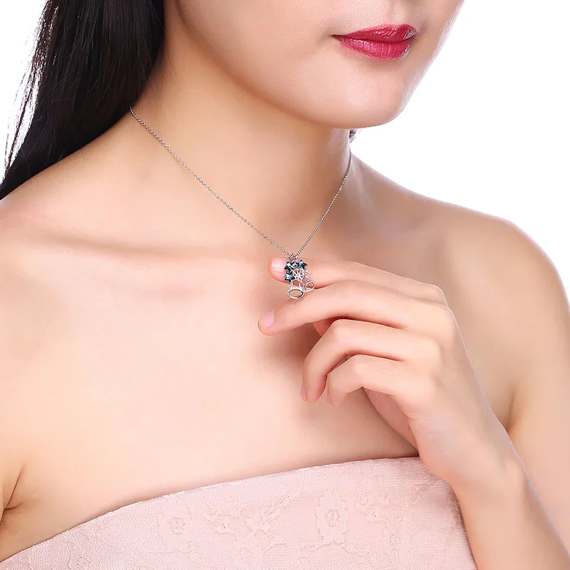 Специальный дизайн кулон ожерелье Рождественский колокольчик звезды Кристалл