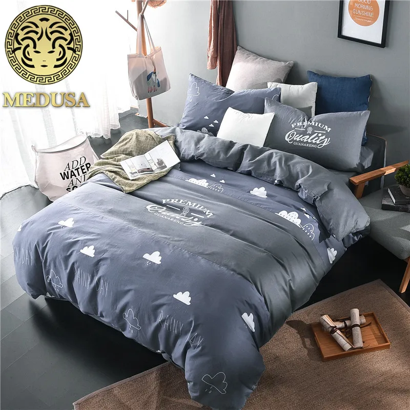 Медуза Бохо тонкий хлопок шеврон постельные принадлежности пододеяльник