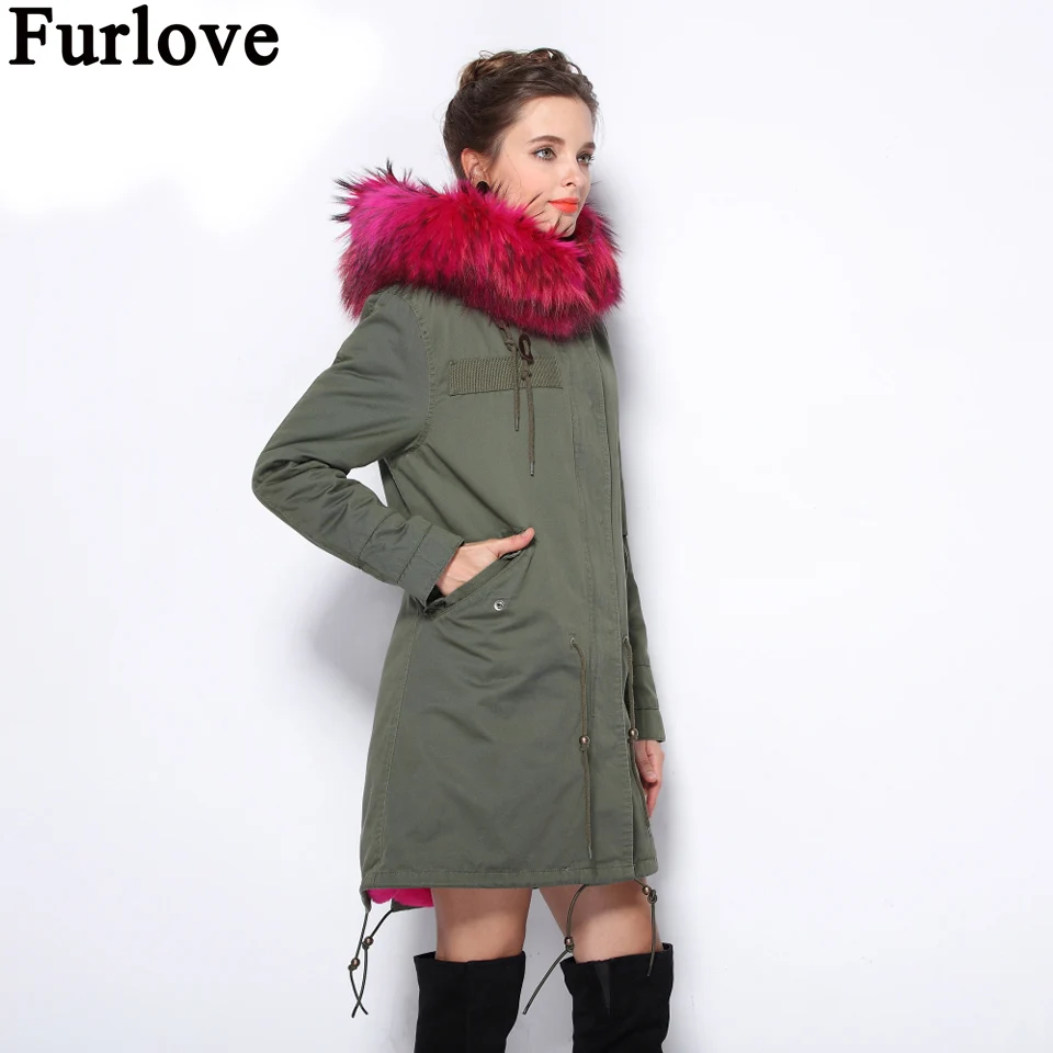 Furlove 2017 новая длинная камуфляжная зимняя куртка пальто для женщин парка