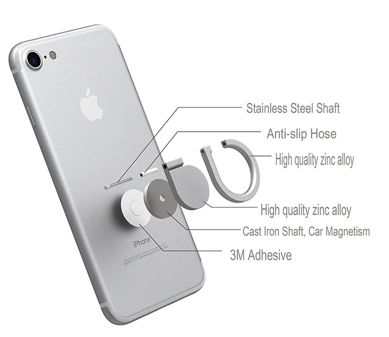 Магнитный палец кольцо держатель чехол для iPhone X XR XS Max 7 8 6 6 S плюс 5 5S SE huawei Xiaomi pocophone F1 Oppo Найти X Обложка
