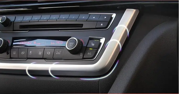 Lapetus 5 шт. хромированная крышка консоли для приборной панели аксессуары интерьера