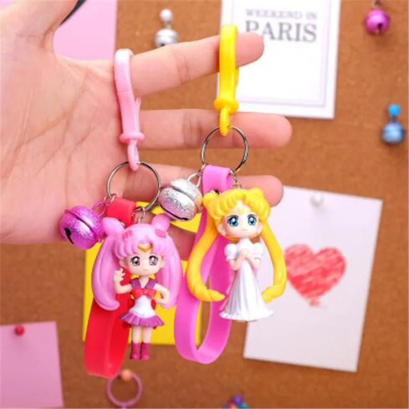 WKOUD мультфильм аниме Сейлор Мун Марс Юпитер Венера Меркурий брелки силиконовые