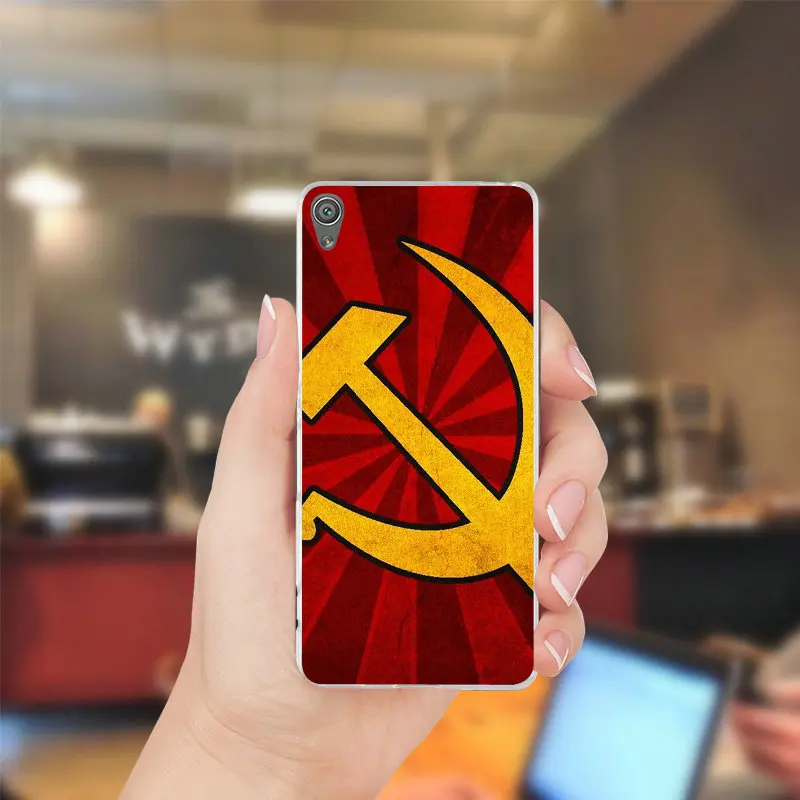 Флаг Российской Федерации Красная Армия тонкий мягкий силиконовый чехол для