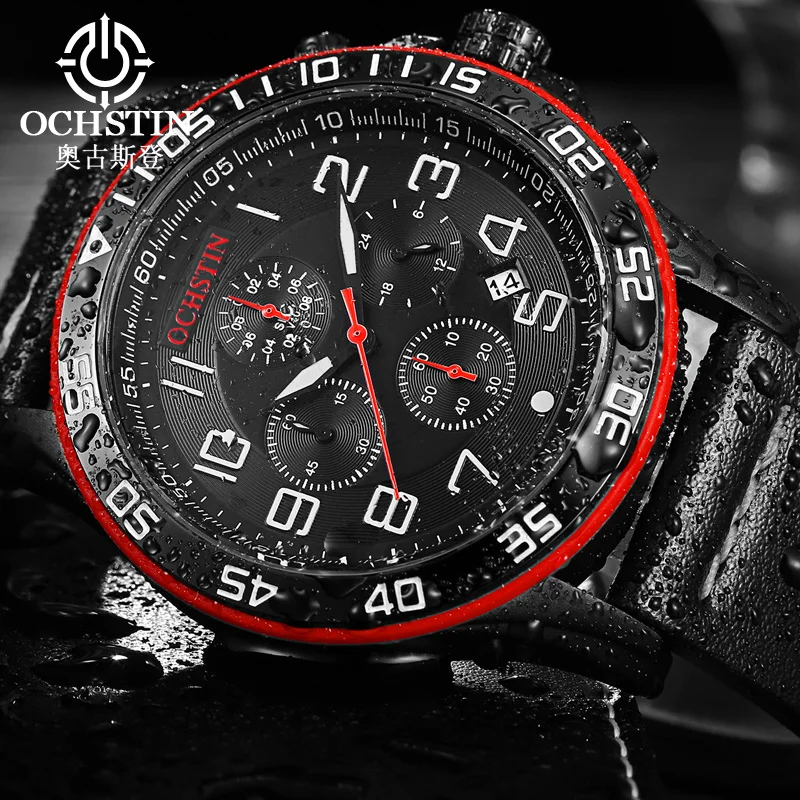 Часы наручные мужские Кварцевые водонепроницаемые с кожаным ремешком 2017 |