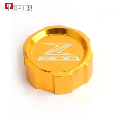 Motorcycle CNC Front& Rear brake Fluid Cylinder Master Reservoir Cover Cap Black For KAWASAKI Z800 z 800 2013