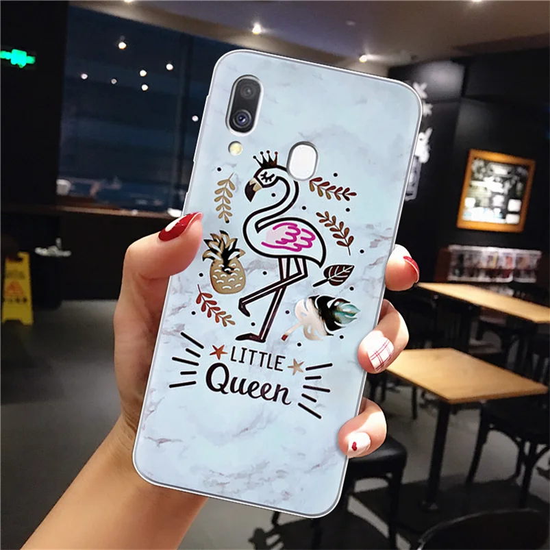 hnqueen Чехол из мягкого ТПУ с геометрическим рисунком Мрамор чехол для телефона для samsung Galaxy A10 A30 A40 A50 A70 Цветы Чехол Для samsung A20 A20E A60 M10 M20 M30 - Цвет: hnqueen