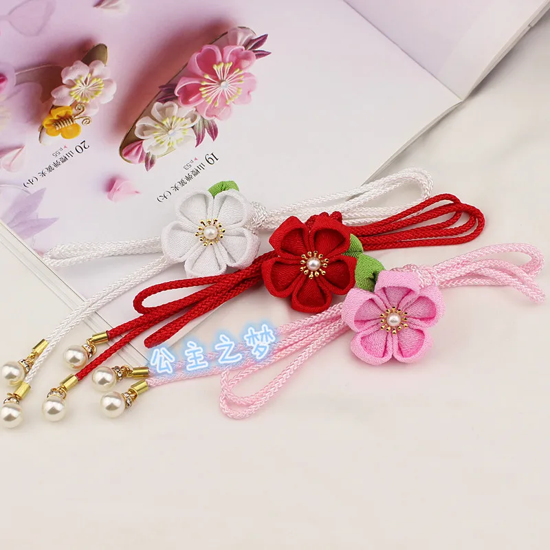 Пояс Оби Obijime для детей тонкий в традиционном японском стиле вокруг талии кимоно