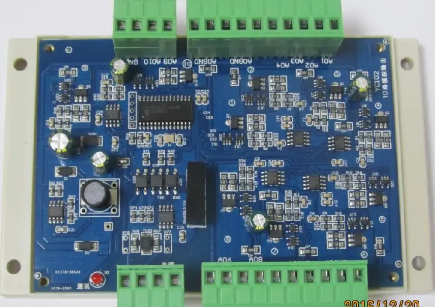 8-или 10-канальный 12-битный аналоговый выходной модуль RS485 Modbus RTU 0-10 в 0-5 0-20 мА