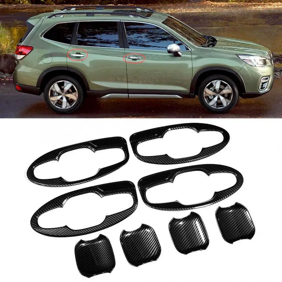8 шт. автомобильная дверная ручка чаша вставка накладка подходит для Subaru Forester SK 2019