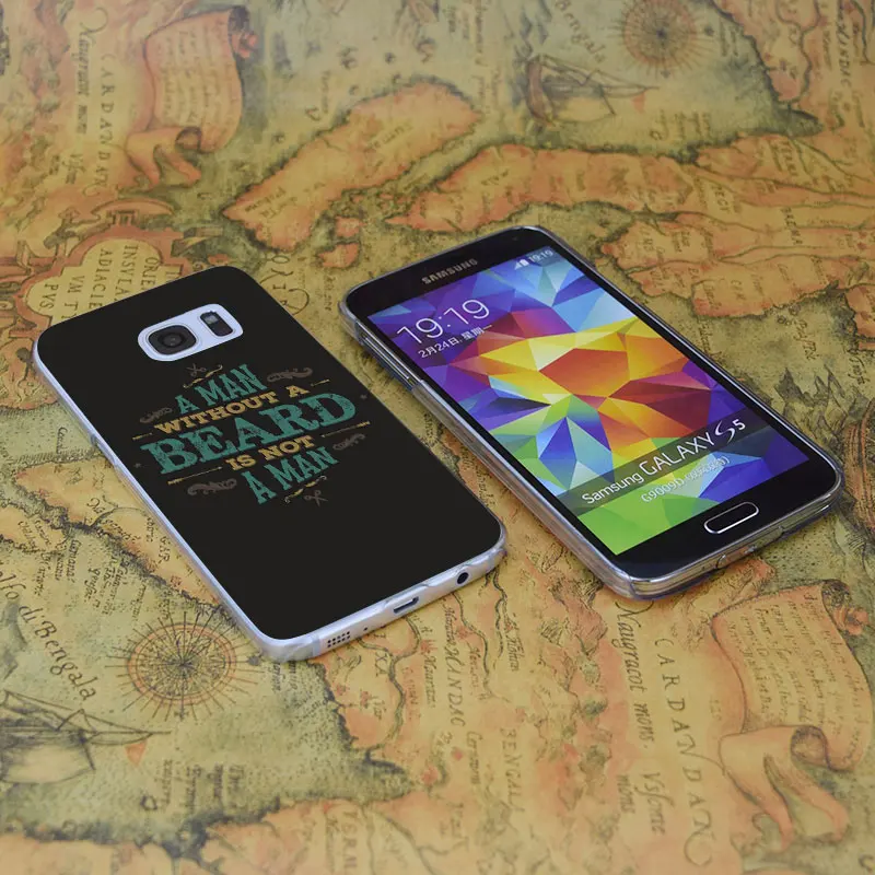 E1998 A Man Without Beard Transparent Hard PC Case Cover For Samsung Galaxy Note S 3 4 5 6 7 8 9 Mini Edge Plus |