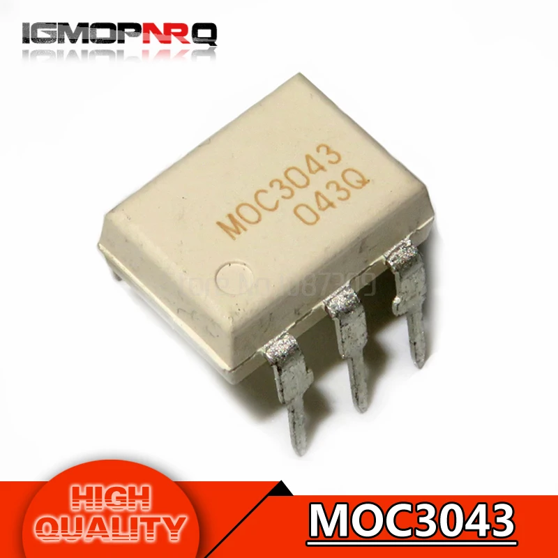 10 шт. MOC3062 MOC3020 MOC3021 MOC3023 MOC3043 MOC3052 MOC3063 MOC3083 DIP6 - Цвет: MOC3043