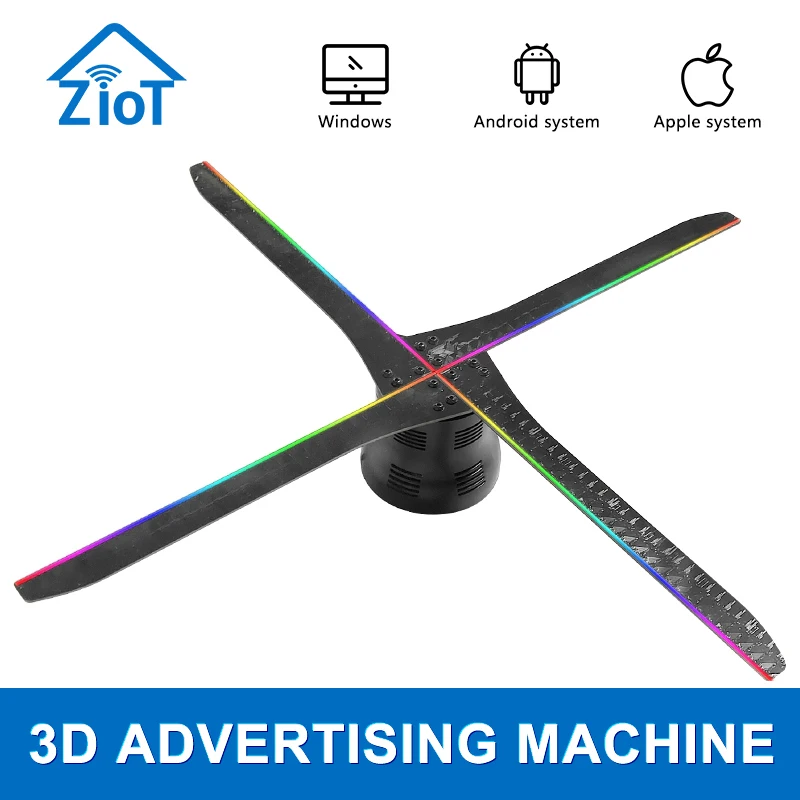 ZIoT 56 см Wifi 3D голографический проектор голограмма плеер светодиодный дисплей