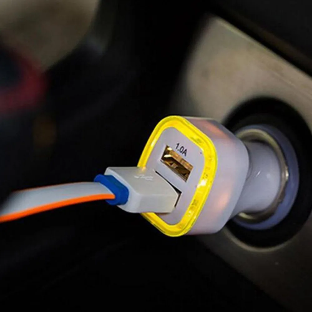 Горячее новое поступление светодиодный двойной USB порт 2.1A быстрое автомобильное зарядное устройство адаптер для iPhone iPad для samsung Galaxy