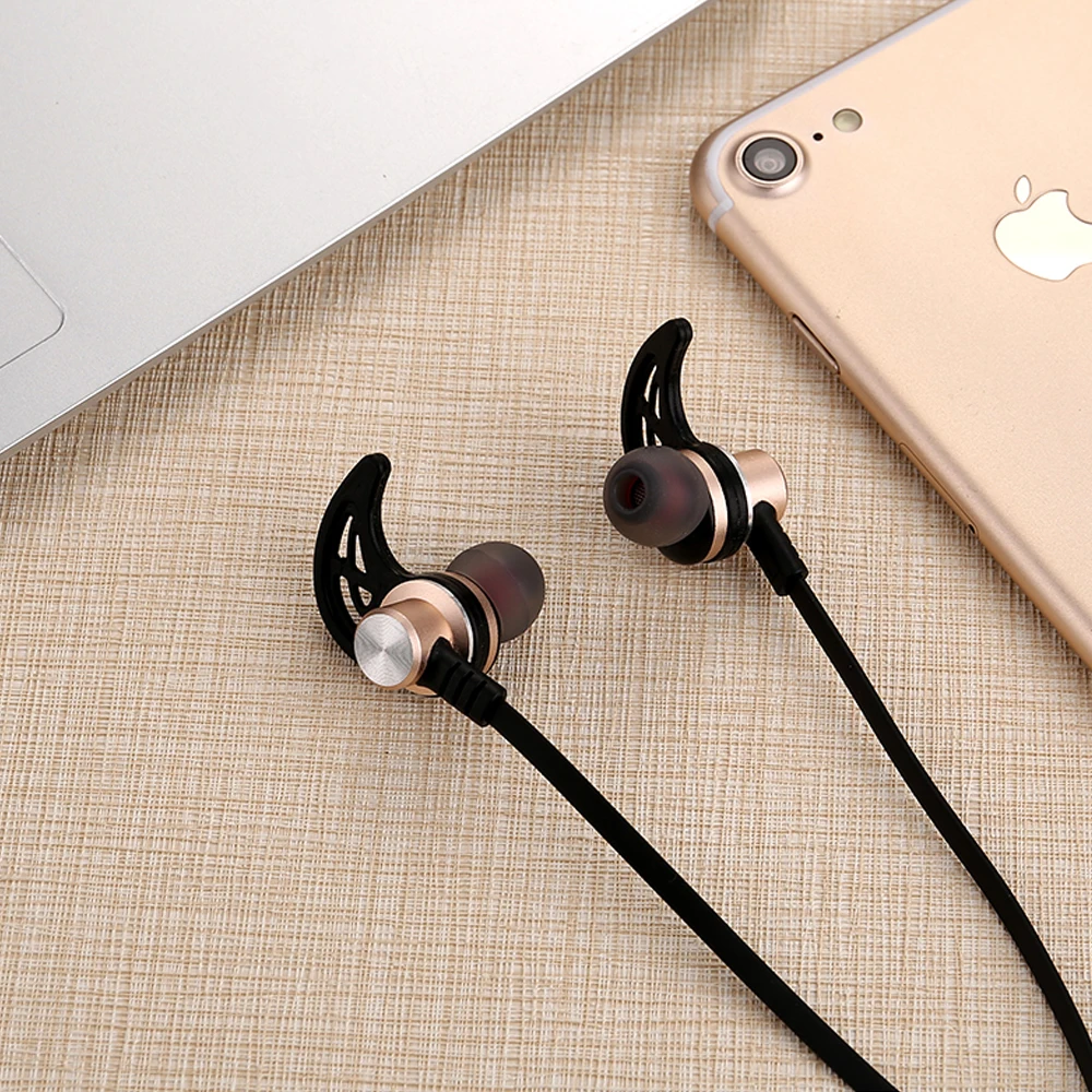 Bewot Bluetooth Беспроводной гарнитура телефон наушники 710 Магнитная спортивные Wirless