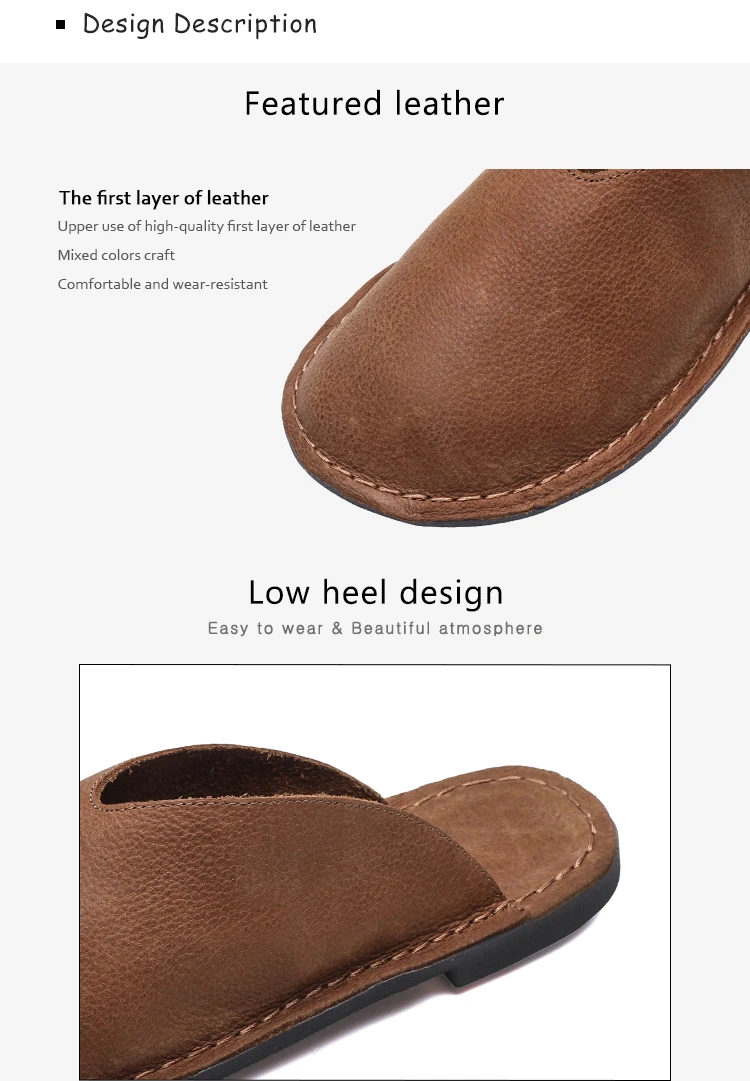 Тапки из натуральной кожи; обувь из натуральной кожи ручной работы; удобная повседневная женская обувь с мягкой подошвой