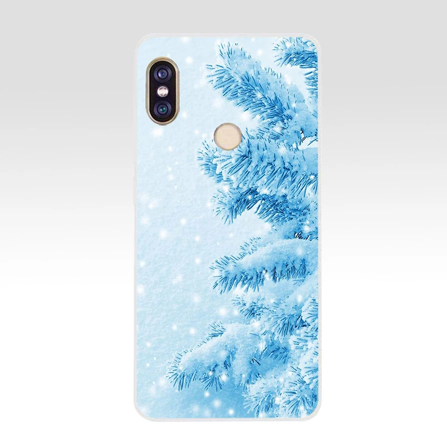 11 77SD Мягкий силиконовый чехол для телефона из ТПУ с новогодней елкой для xiaomi redmi 6 Pro 6A note 5 6 Pro mi 8 lite - Цвет: 11