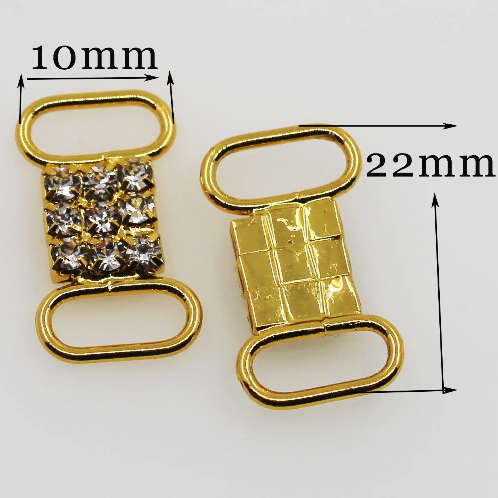 10 шт. блестящие разноцветные стразы Соединительные элементы для бикини сумка с