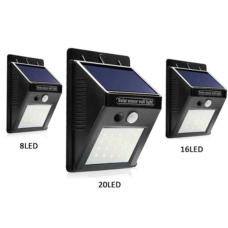 Solar Power Rechargeable LED Light 20/30 Leds Outdoor Motion Sensor Wall Garden Yard Waterproof Lamp 2PCS SL025 | Лампы и освещение
