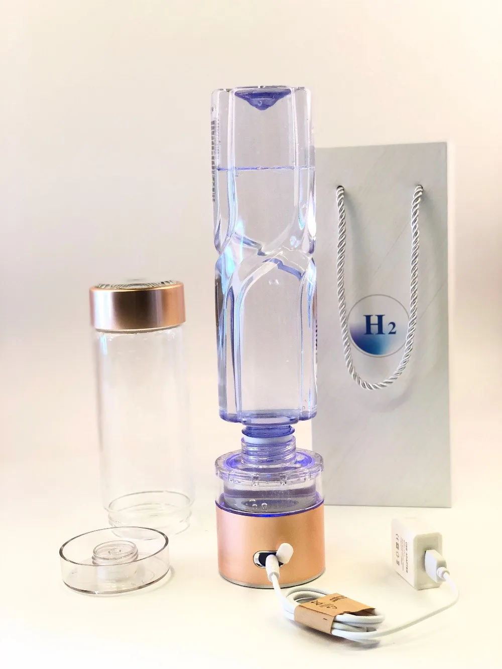 

SPE/PEM Hydrogen Water Bottle Hydrogen Water Generator Help Slimming Detox
